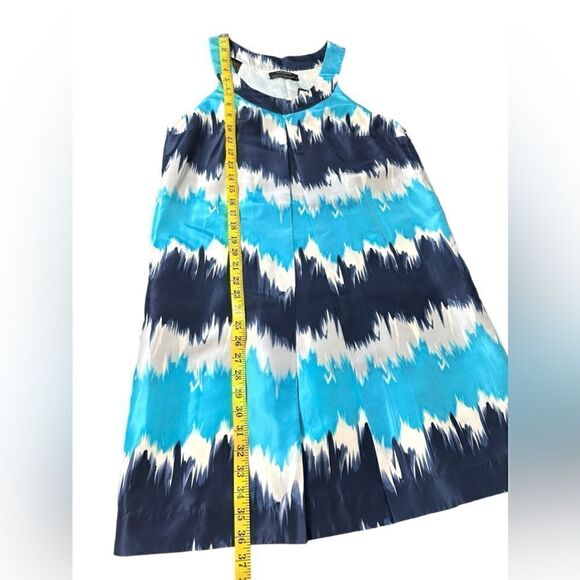 NWT CLUB MONACO 100% Silk Retro Shift Midi Dress Size 8 - Picture 11 of 13